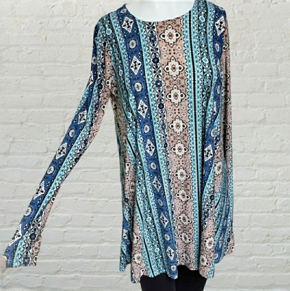 Show Me Your MuMu Tops - Show Me Your Mumu small Tyler pink blue striped Tunic dress